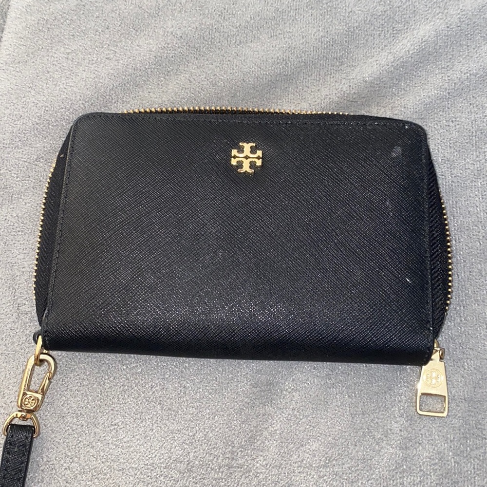 Black Tory Burch Wristlet Wallet